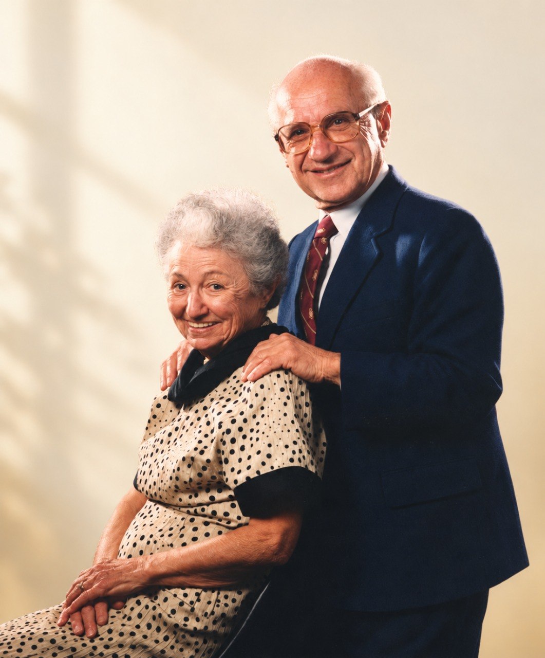 Portrait of Milton and Rose Friedman